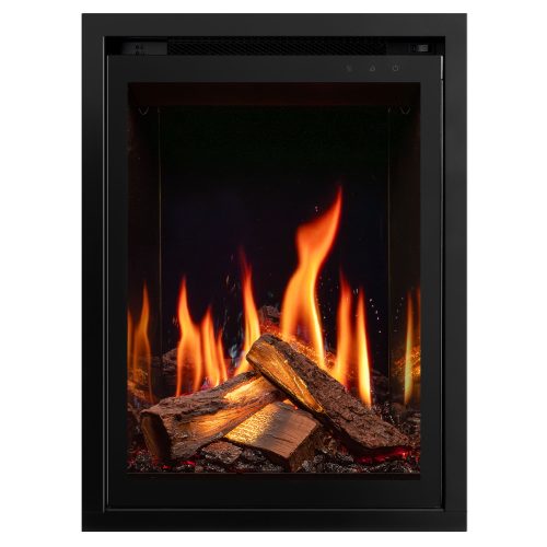 Onyx Eclipse 40R Electric Fire with IlluminOak glowing logs and realistic flame effects